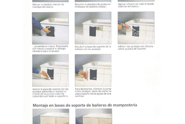 Instrucciones de montaje registros bañera S-403