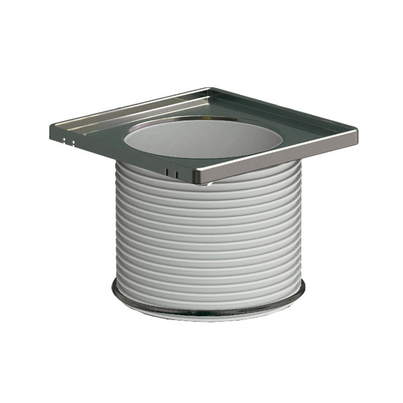 Alargadera con embellecedor de Acero Inoxidable. 120 x 120 mm (CAMALEON 120)