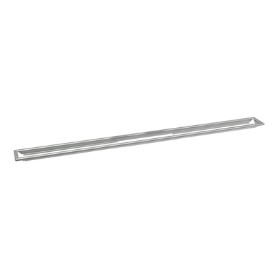 Cerco visible superior de acero para canaletas Linnum de altura reducida y altura normal, ancho 50 