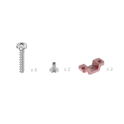 Conjunto tornillos prensatelas para sumidero de esquina Linnum triangular