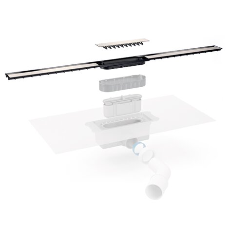 Embellecedor completo con filtro de pelos.