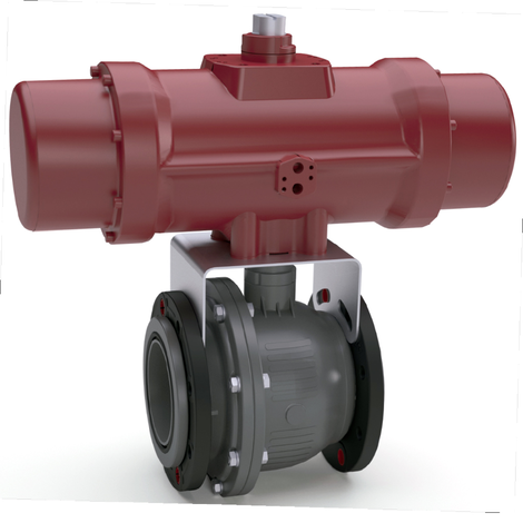 Válvulas Ø 140 con actuador neumatico.