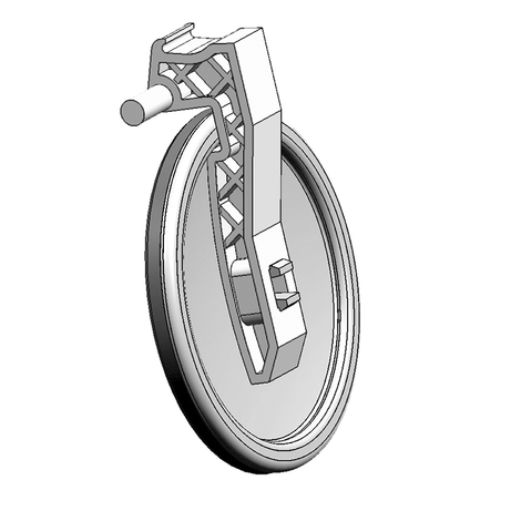 Clapeta con junta válvula antiretorno. PLÁSTICA