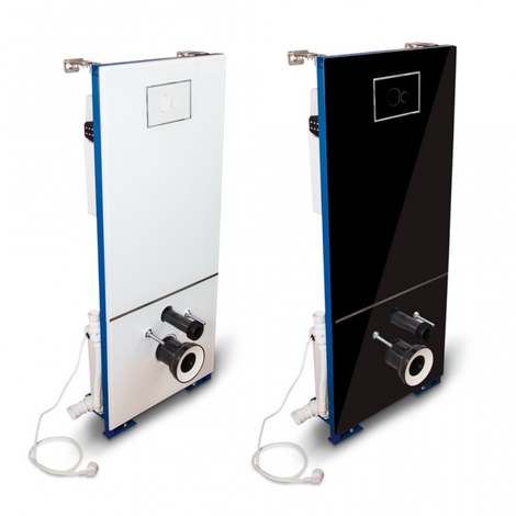 Cisterna empotrada con embellecedor frontal y triturador sanitario incorporado CICLON CC