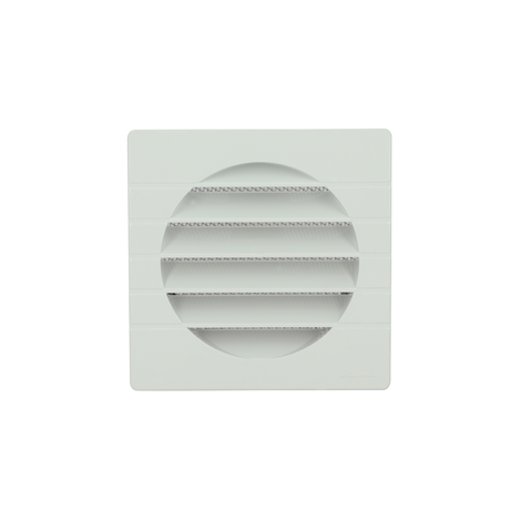 Rejilla de ventilación anti-UV y anti insectos espacial para fachada.