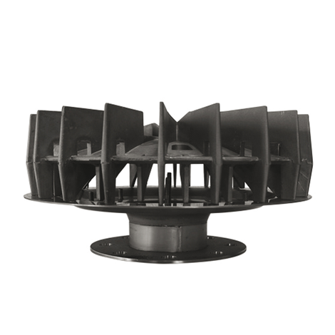 Sumidero sifonico R110 para canalón metálico para sistemas sifónicos de evacuación de cubiertas