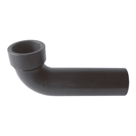 Conector horizontal roscado para sumidero de canalón R63