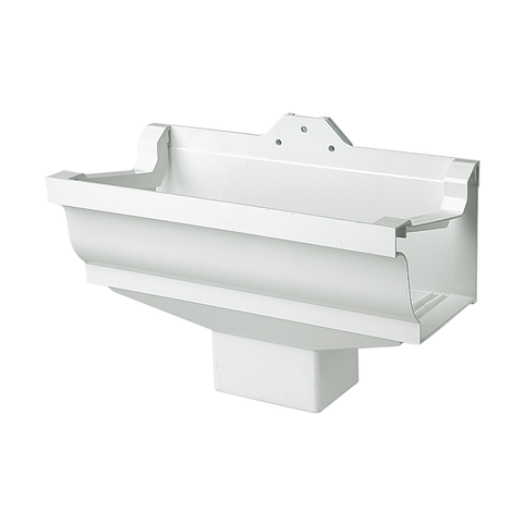 Bajante dilatación salida rectangular. Serie Alfa