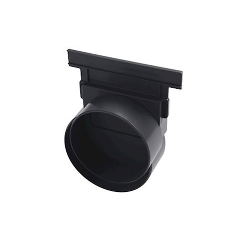 Tapa/salida de extremo o lateral PVC pretroquelada para canal CAN177N