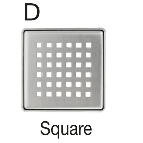 Rejilla acero inoxidable sumidero 112X112 (CAMALEON 120)