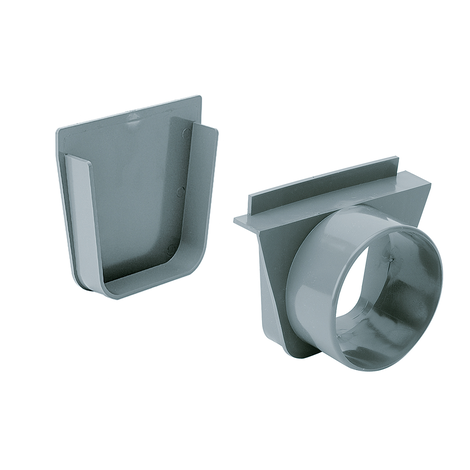 Conjunto tapón/salida Ø110 M, ancho 130