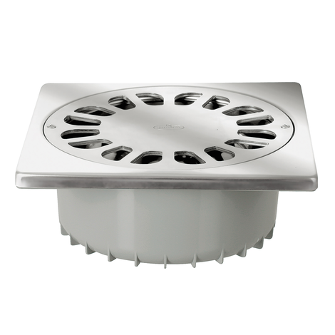 Sumidero sifonico autolimpiante salida vertical INOX macho encolar