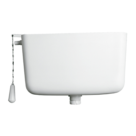 Cisterna inodoro completa 12 litros, tanque alto