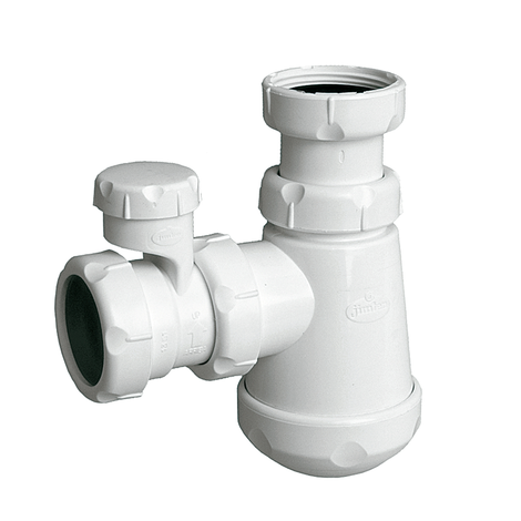 Sifón bidé con válvula de aireación