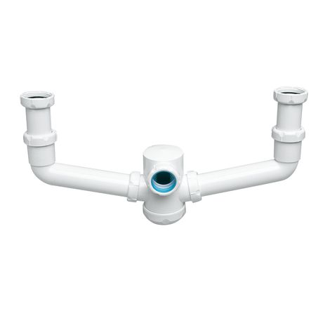 Sifón doble fregadero