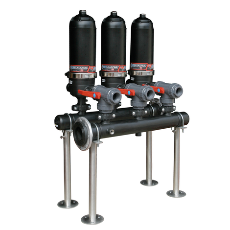 Batería de filtros retrolavado manual 6 x 2"