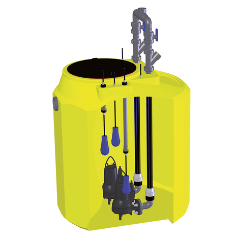 Estación de bombeo. Aguas limpias.