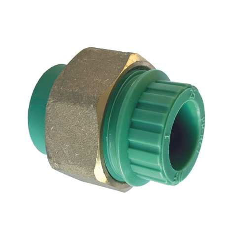 Enlace tres piezas PP-RCT.