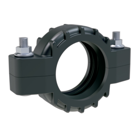 Unión Fitmaster con tornillería en acero inoxidable (disponible bajo demanda). PAFV*.