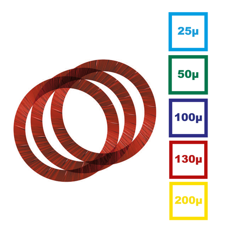 Bolsa con 500 anillas de filtrado