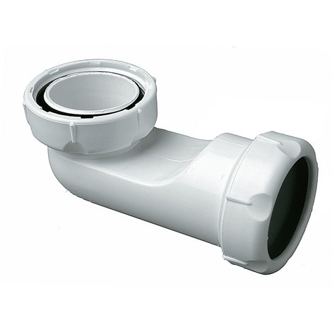 Codo extraplano con tuerca