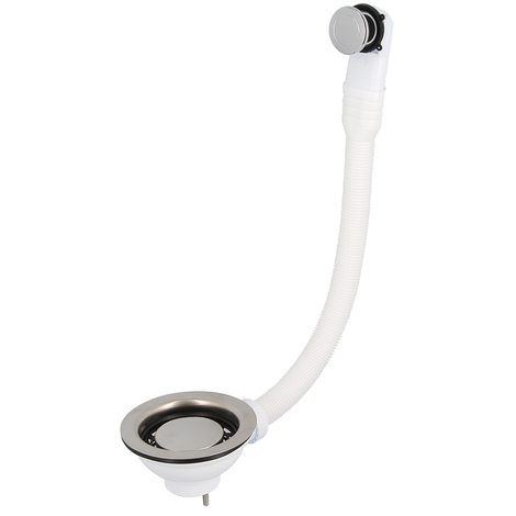 Válvula cesta fregadero con rebosadero redondo flexible