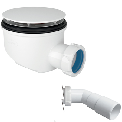 Válvula sifónica para plato ducha altura reducida Ø115. Sifón 50 mm