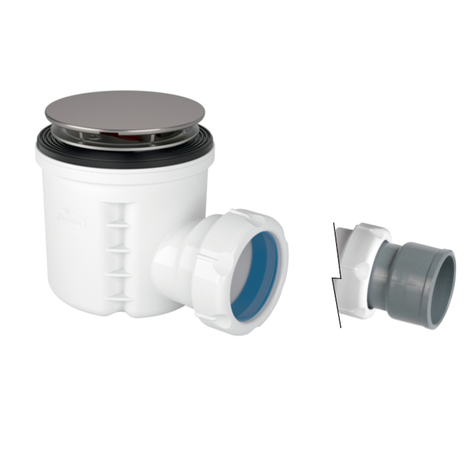 Válvula sifónica para plato ducha altura reducida Ø70. Sifón 50 mm