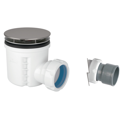 Válvula sifónica para plato ducha altura reducida Ø85. Sifón 50 mm
