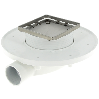 <b>MAGNETECH</B> Sumidero compacto para plato de ducha obra. Marco rellenable