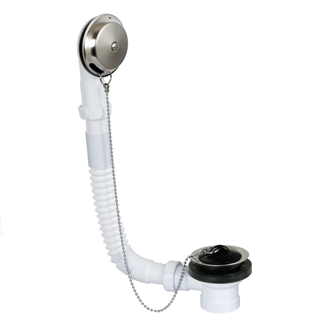 Desagüe bañera flexible, salida vertical NO SIFÓNICA.