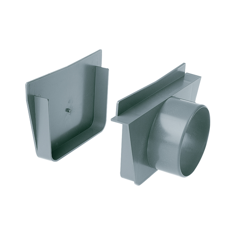 Conjunto salida/salida Ø110 M, ancho 200