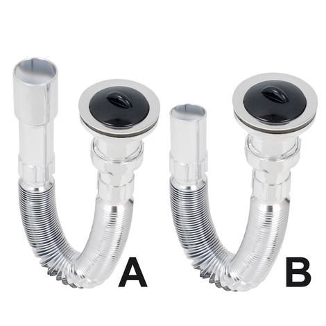 Válvula con manguito flexible cromo