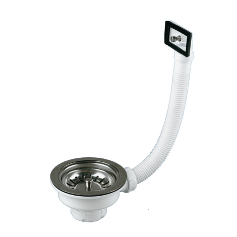 Válvula gigante cesta con rebosadero