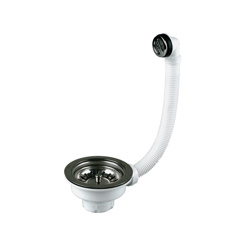 Válvula cesta con rebosadero redondo