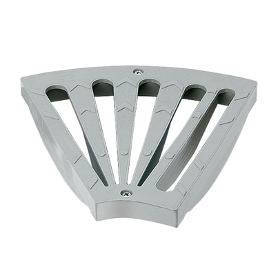 Rejilla curva para canaleta transitable, ancho 200