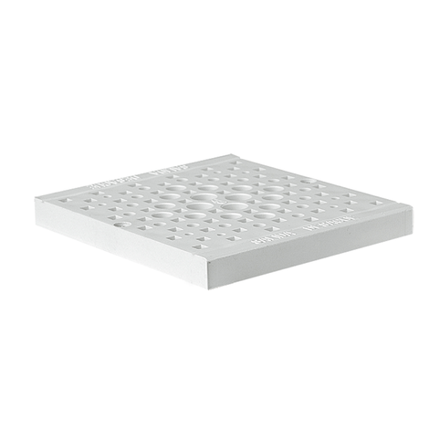 Rejilla corta para canaleta peatonal, ancho 130