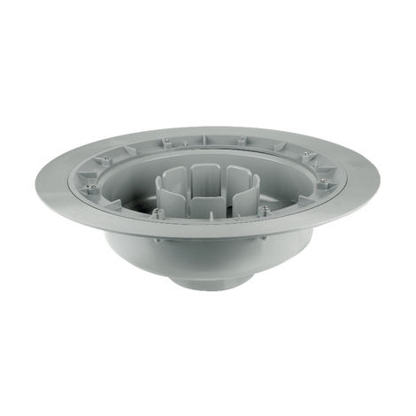 Cuerpo caldereta con prensatelas y extensible para sumidero autolimpiante S-246. Salida vertical