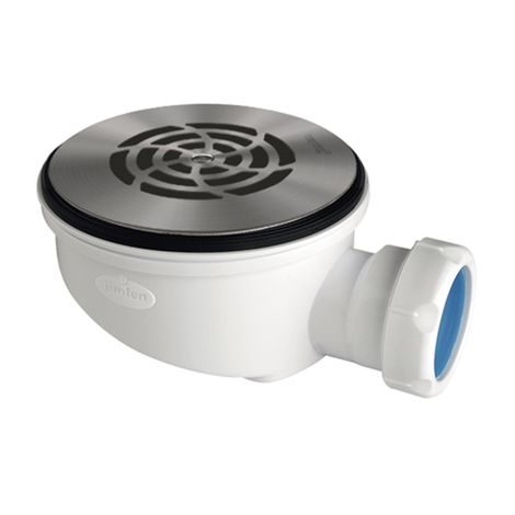 Reduced height shower tray waste outlet