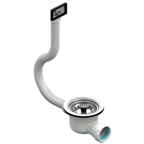 Válvula gigante cesta con rebosadero