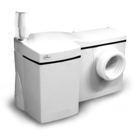 CICLON L Triturador sanitario con 1 toma WC y 2 tomas laterales (Ø40 mm)