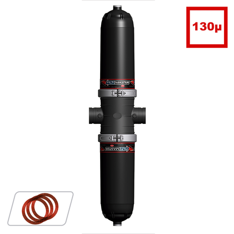 Filtro 130 micras automático doble cuerpo-ANILLAS