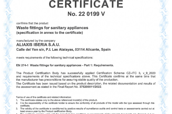 certificado itc desagues