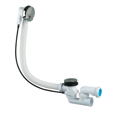 Desagüe bañera automático, tapón latón. Salida sifónica. Desagüe bañera automático, tapón latón. Salida sifónica.