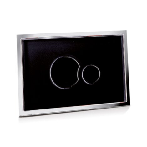 Placa de mando cristal para cisternas empotradas con registro de ancho/alto: 170/100 mm Placa de mando cristal para cisternas empotradas con registro de ancho/alto: 170/100 mm