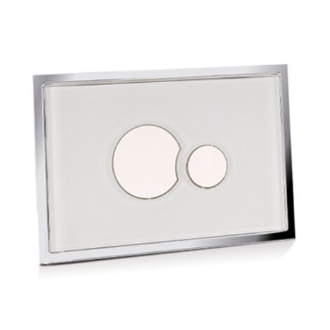 Placa de mando cristal para cisternas empotradas con registro de ancho/alto: 170/100 mm Placa de mando cristal para cisternas empotradas con registro de ancho/alto: 170/100 mm