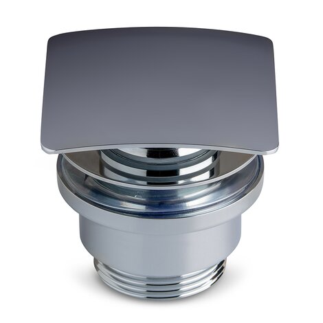 Válvula para lavabo/bidé en latón cromado con sistema de apertura/cierre click clack