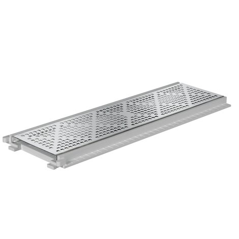 Rejilla peatonal ac. inox. con cerco, ancho 130 Rejilla peatonal ac. inox. con cerco, ancho 130