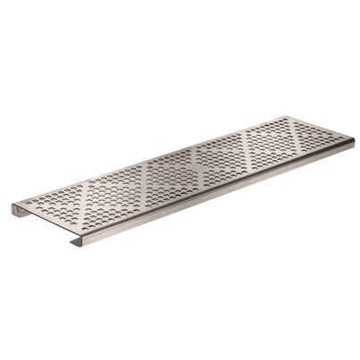 Rejilla peatonal acero inoxidable, ancho 130