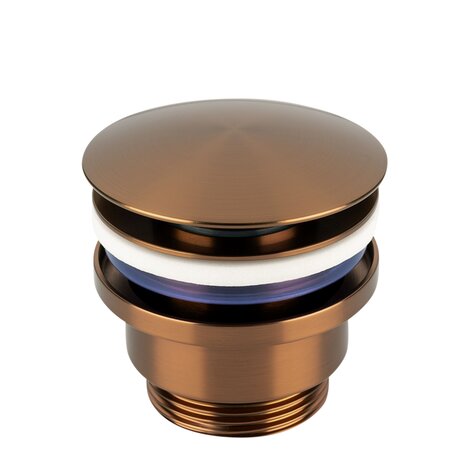 Válvula para lavabo/bidé con sistema de apertura/cierre click clack